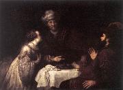 VICTORS, Jan Esther and Haman before Ahasuerus er painting